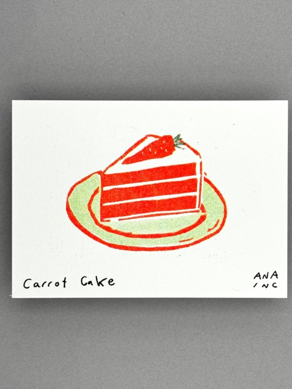 Ana Inciardi Carrot Cake Mini Art Print